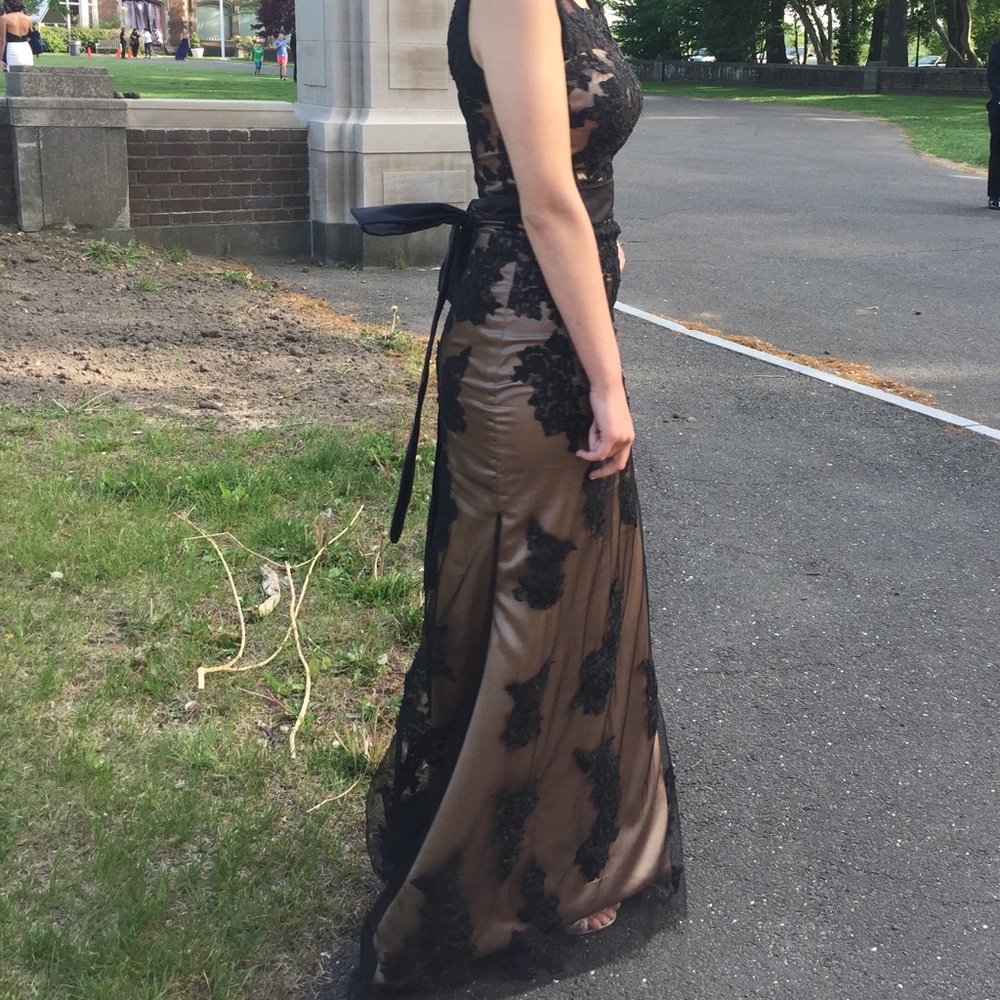 Custom Lace Gown Size 4 Evening/Prom/Pagaent Dress - Picture 8 of 16